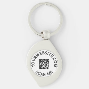 Custom Business QR Code Promotional Key Ring