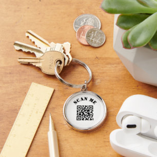 Custom Business QR Code Promotional Key Ring