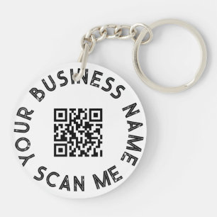 Custom Business QR Code Promotional Key Ring