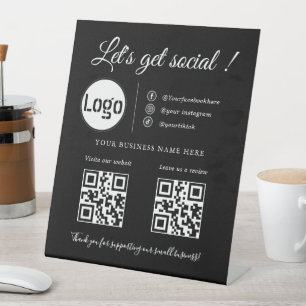 Custom Business QR Code ,Social Media Sign