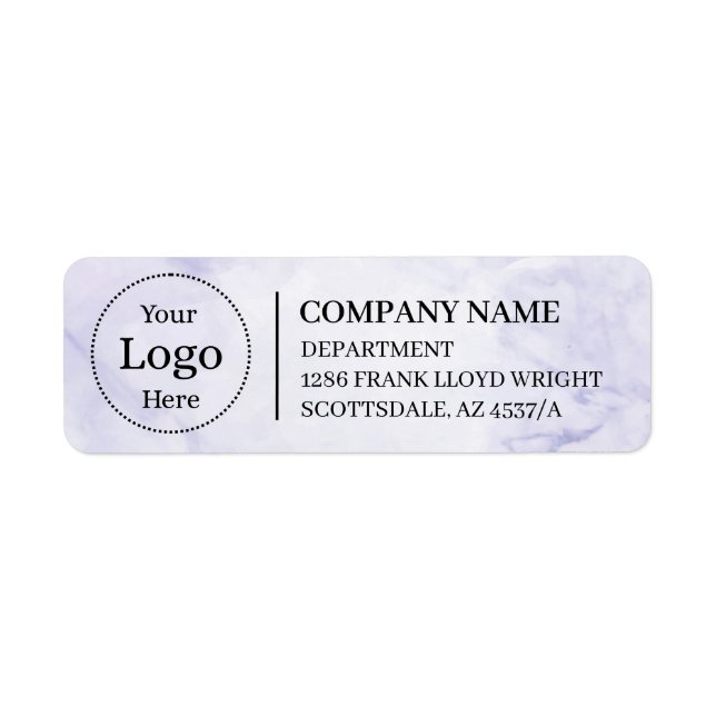 Custom Business Return Address Label  (Front)
