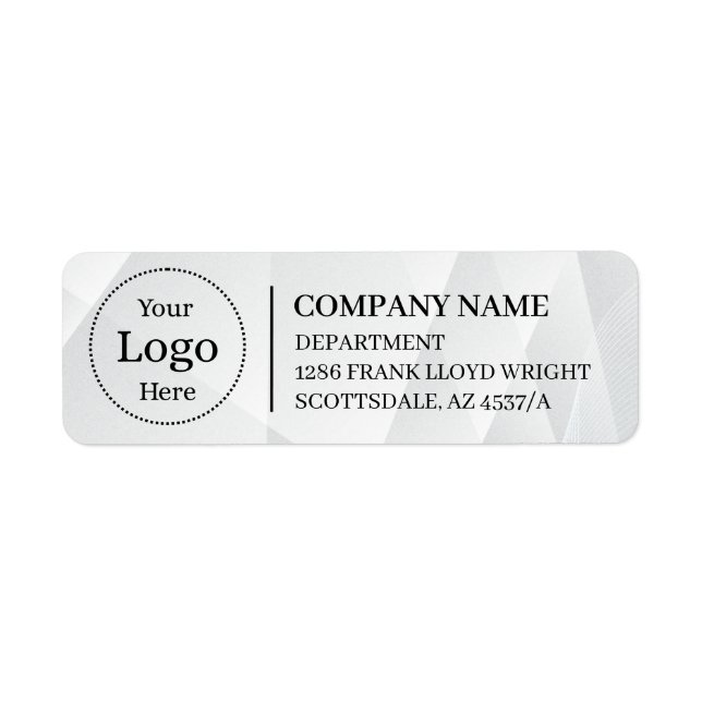 Custom Business Return Address Label  (Front)