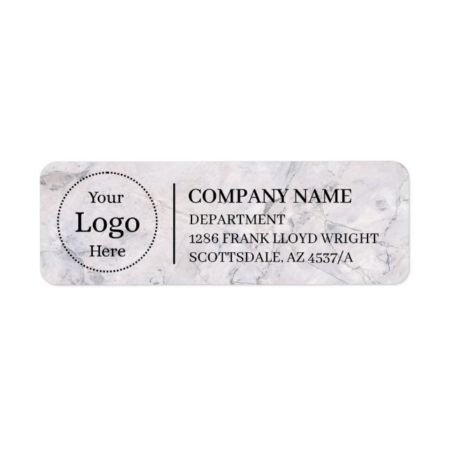 Custom Business Return Address Label  (Front)