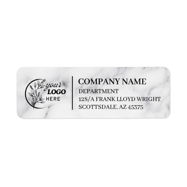 Custom Business Return Address Label  (Front)