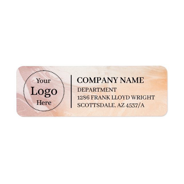 Custom Business Return Address Label  (Front)