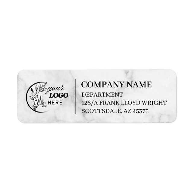 Custom Business Return Address Label  (Front)