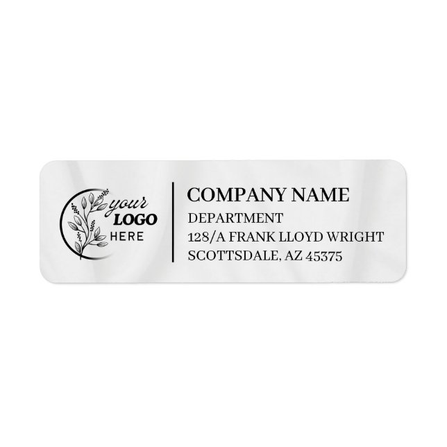 Custom Business Return Address Label  (Front)
