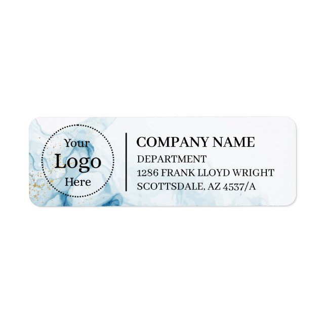 Custom Business Return Address Label  (Front)