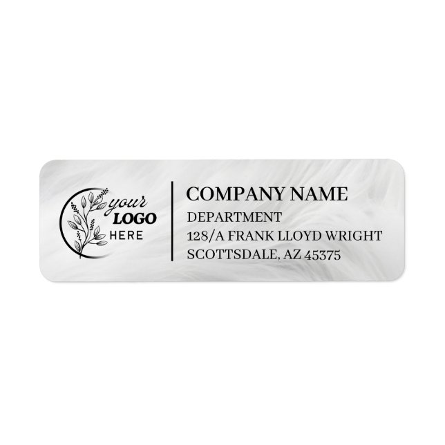 Custom Business Return Address Label  (Front)