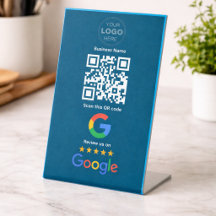 Custom Business Review QR Code Logo