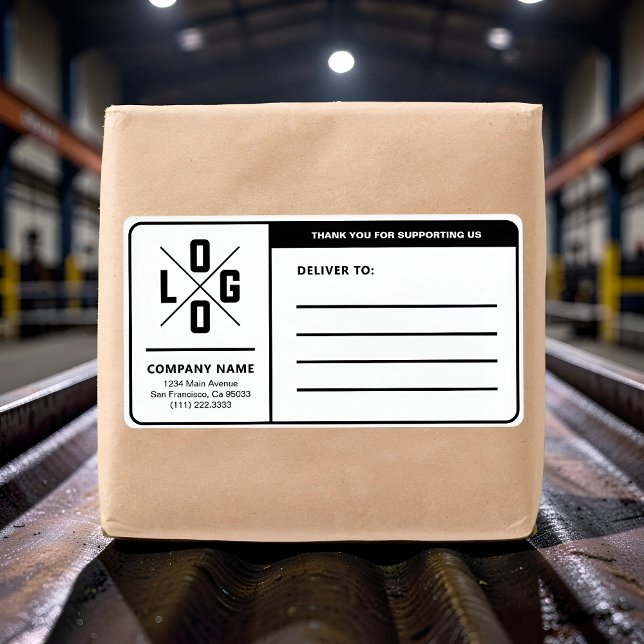 Custom Business Shipping Address with Logo (Creator Uploaded)