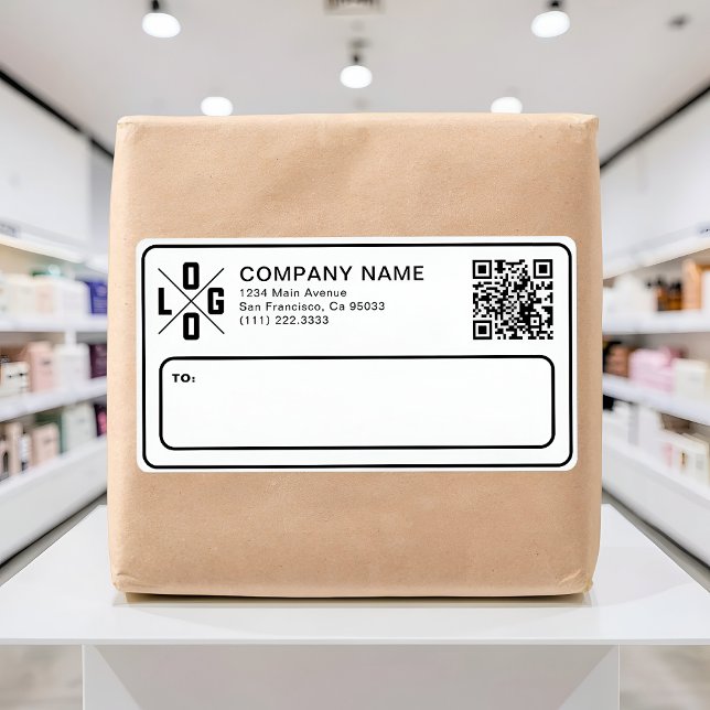 Custom Business Shipping Logo & QR Code (Creator Uploaded)