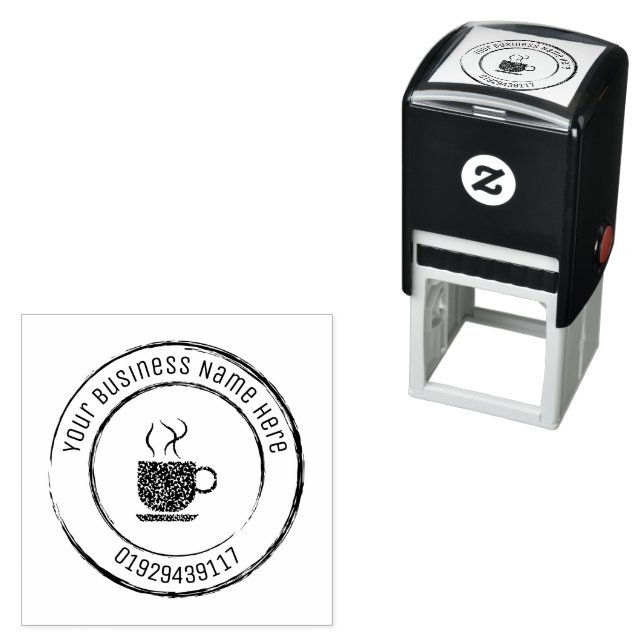 Custom Business Stamp Personalised Business Logo (In Situ)