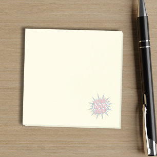 Custom Business Stationery Background Logo Yellow Post-it Notes