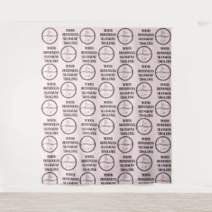 Custom Business Step and Repeat Logo Backdrop Tapestry