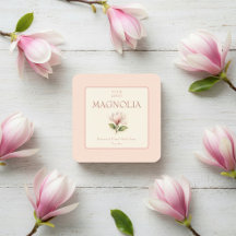 Custom Business Sticker for Magnolia Handmade Soap