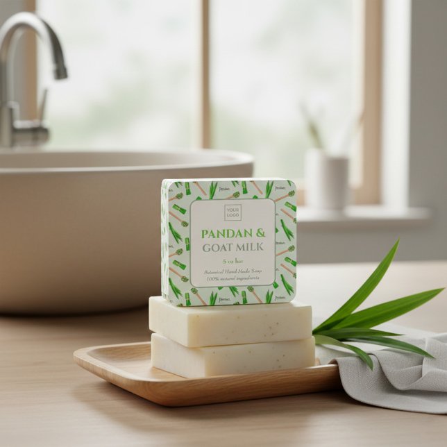 Custom Business Sticker for Pandan Handmade Soap (Creator Uploaded)