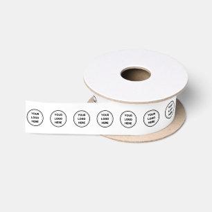 Custom Business Store Logo Satin Ribbon