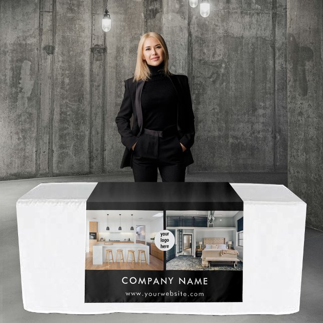 Custom Business Table Runner Banner Real Estate Tapestry (Custom Business Table Runner Banner Real Estate Tapestry)