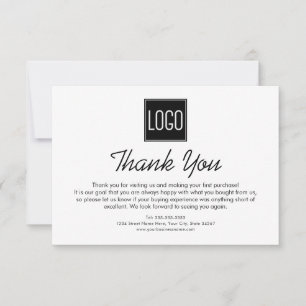 Custom Business Thank You Card