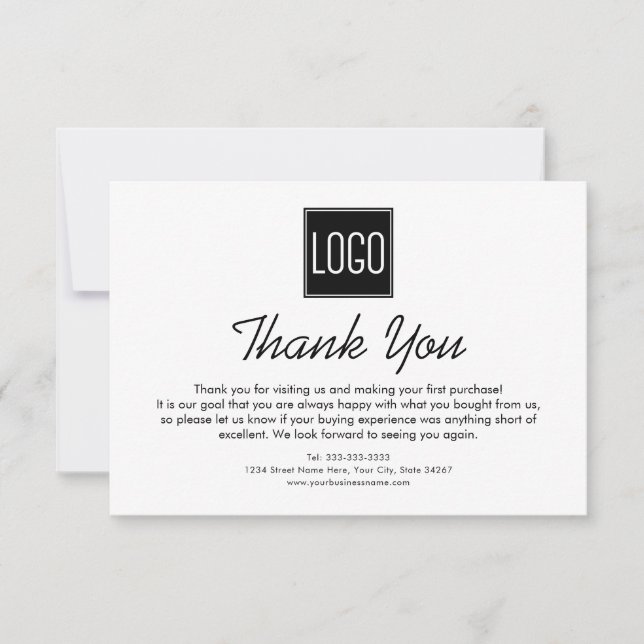Custom Business Thank You Card (Front)