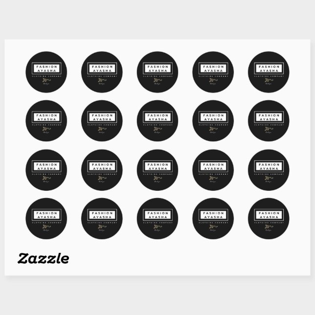 Custom Business Thank you Stickers (Sheet)