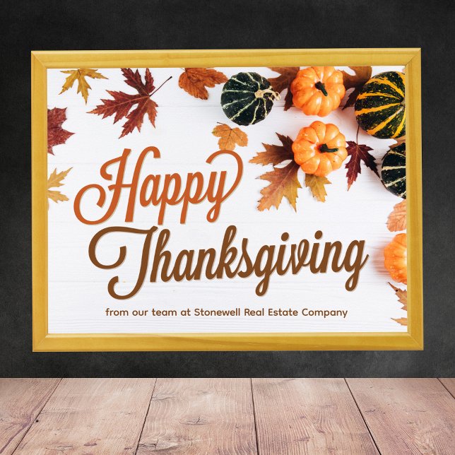 Custom Business Thanksgiving Pumpkin Patch Poster (Creator Uploaded)