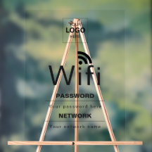 Custom Business WiFi Sign with Your Logo