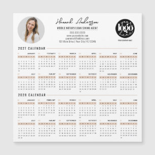 Custom Business Your Logo 27 & 28 Calendar Magnet