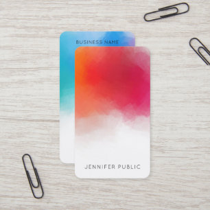 Custom BusinessTemplate Modern Colourful Abstract Business Card