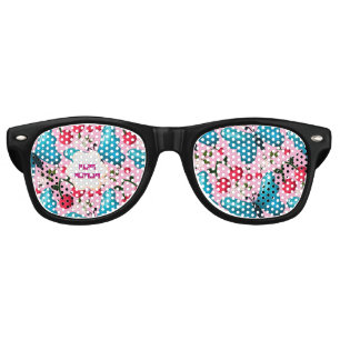 Custom butterfly birthday party matching set retro sunglasses