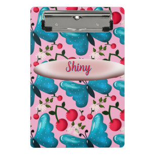 Custom butterfly floral pattern gift  mini clipboard