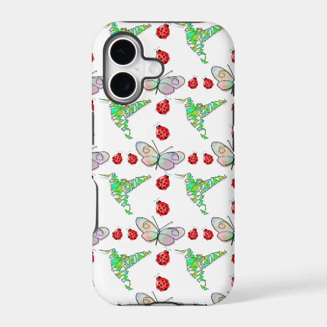 Custom Butterfly, Hummingbird and Ladybug Pattern (Back)