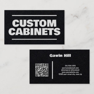 Custom Cabinets QR Premium Business Card