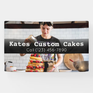 Custom Cake Baker Business Banner