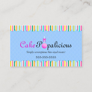 CUSTOM Cake Pops Business Card