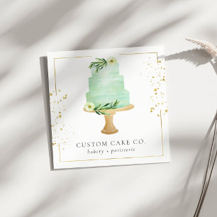 Custom Cakes Bakery Business Card