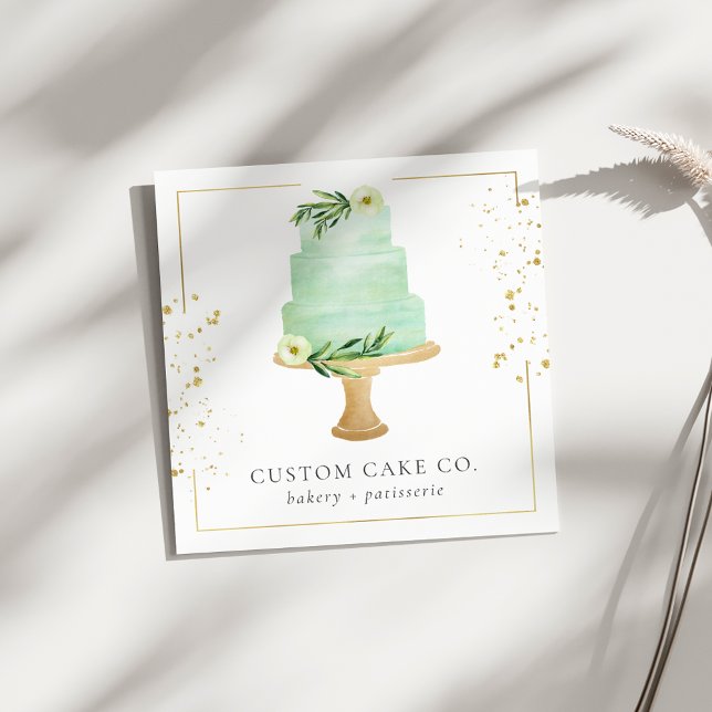 Custom Cakes Bakery Business Card (Creator Uploaded)