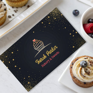 Custom Cakes Bakery pastry Business Card