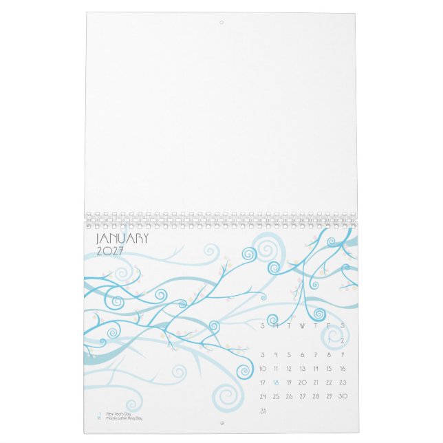 Custom Calendar (Jan 2027)