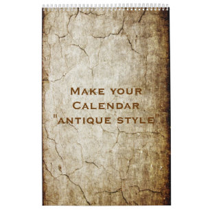 Custom Calendar "ANTIQUE STYLE" + your photos
