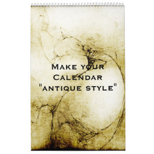 Custom Calendar "ANTIQUE STYLE" + your photos