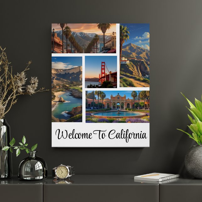 Custom California City Landmarks Photo Collage Poster (Creator Uploaded)