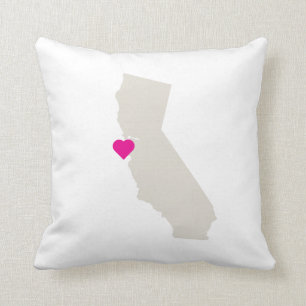 Custom California State Love Reversible Pillow