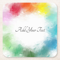 Custom Calligraphed Script Colourful Modern Templa