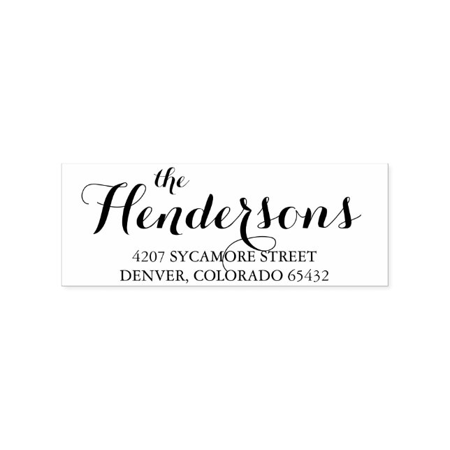 Custom Calligraphy Address Stamp (Imprint)