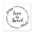 Custom Calligraphy Love Is Sweet Botanical Wedding