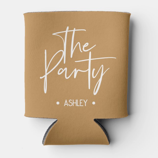 Custom Camel “The Party” Can Cooler – Neutral Bach (Front)