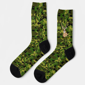 Custom camo whitetail crew socks