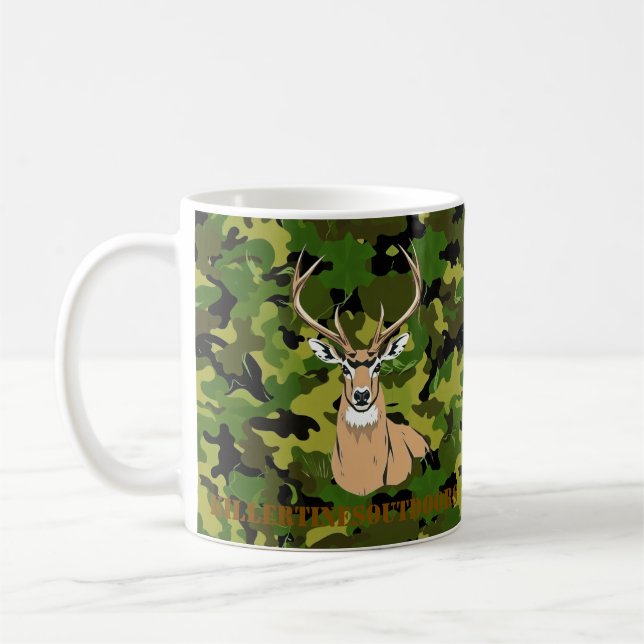 Custom camo whitetail mug (Left)